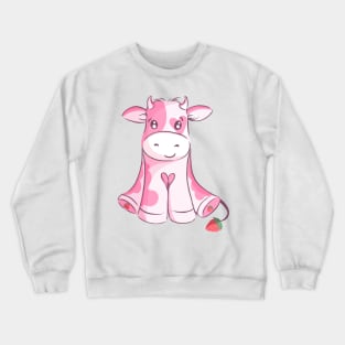 Strawberry Cow Crewneck Sweatshirt